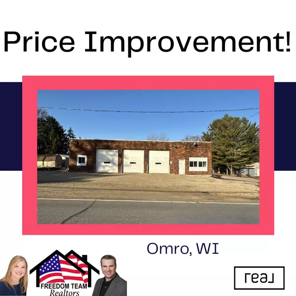 Price improvement at 2655 Hwy 116 in Omro!,Freedom Team