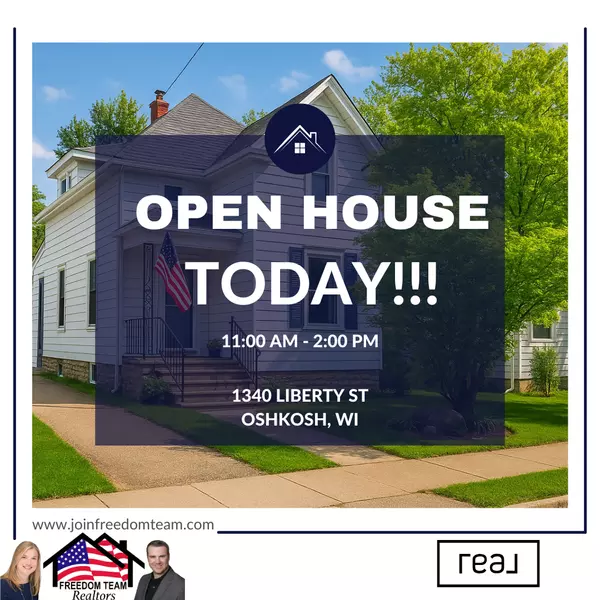 Open house today at 1340 Liberty St, Oshkosh