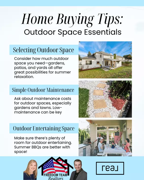 Find a home that’s ready for BBQs, gardens, and relaxation. 