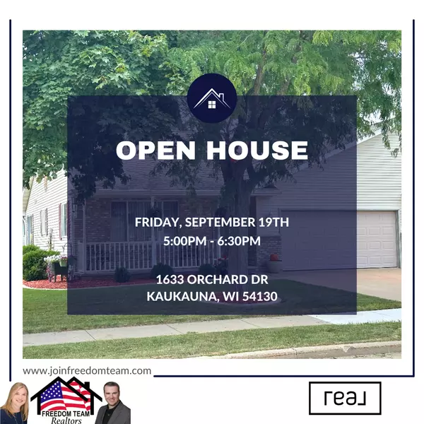 OPEN HOUSE - Friday, September 19th at 1633 Orchard Dr