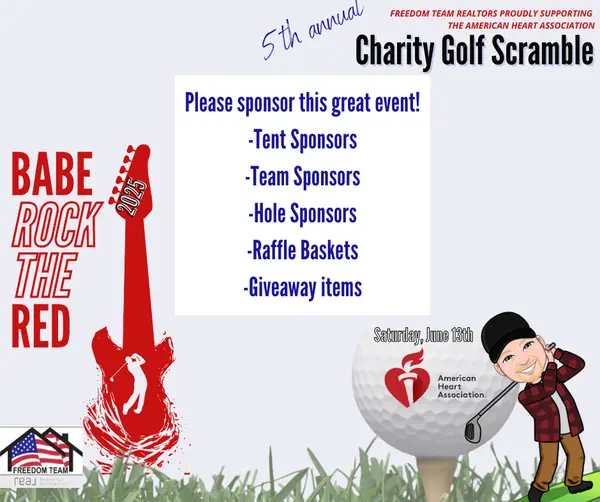 Sponsor the 5th Annual Babe Rock The Red Golf Scramble!,Freedom Team