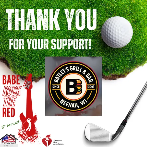 Thank you to Batley's Grill & Bar for your continued support of Babe Rock the Red! ,Freedom Team