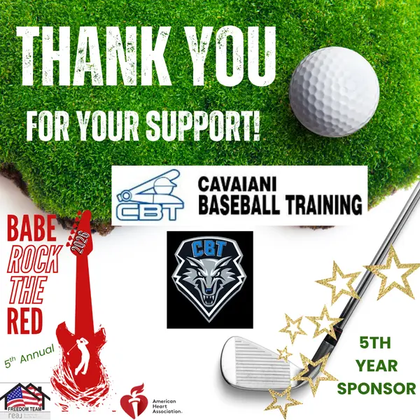 Shoutout to our incredible 5-year sponsor, Cavaiani Baseball Training (CBT)!,Freedom Team