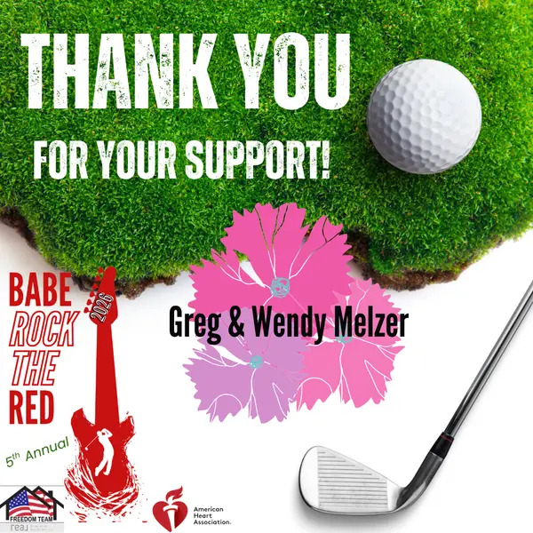 Thank you Greg & Wendy!