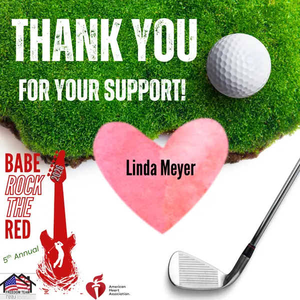 A huge thank you to Linda for supporting and sponsoring our Babe Rock the Red event! 