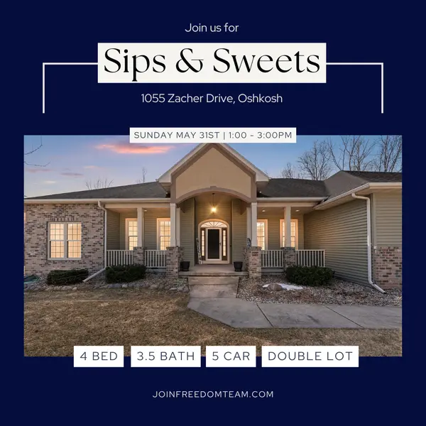 Join us today from 1–3 PM for a relaxed Sunday Sips & Sweets Luxury Home Tour