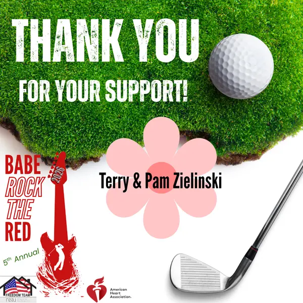 Thank you Terry & Pam!