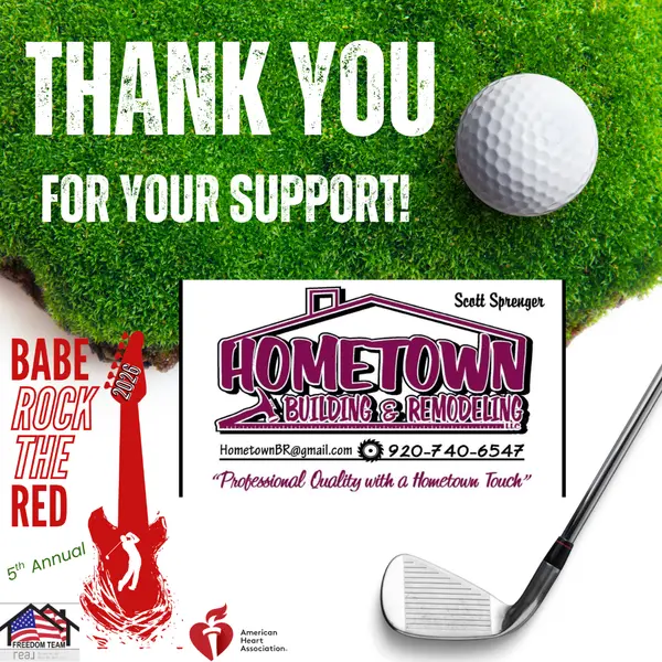 THANK YOU to Hometown Building & Remodeling!
