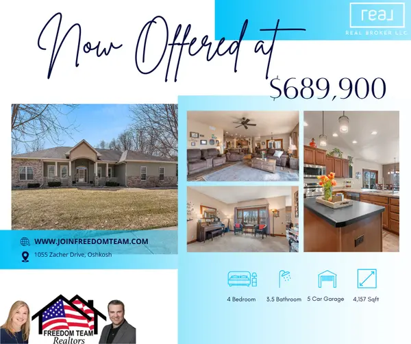New Price on 1055 Zacher Dr, Oshkosh