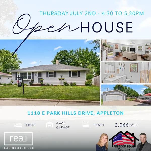 Join us today from 4:30–5:30 PM at 1118 E Park Hills Dr, Appleton