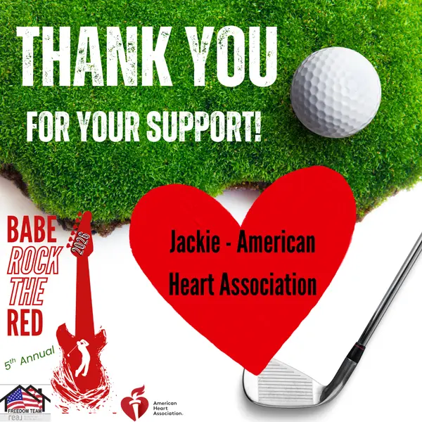 THANK YOU to Jackie from the American Heart Association