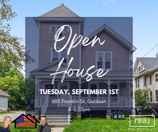 Come take a look at 685 Franklin St, Oshkosh this Tuesday, September 1st!