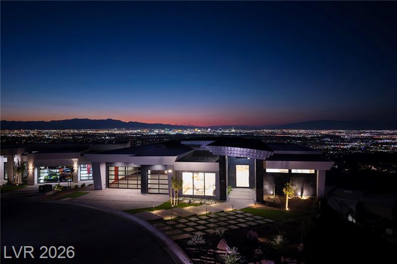 Night photo of Strip View and Ascaya Estate