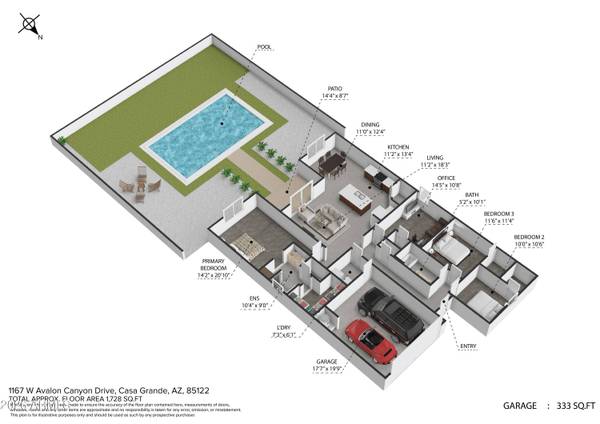 1167 W AVALON CANYON Drive, Casa Grande, AZ 85122