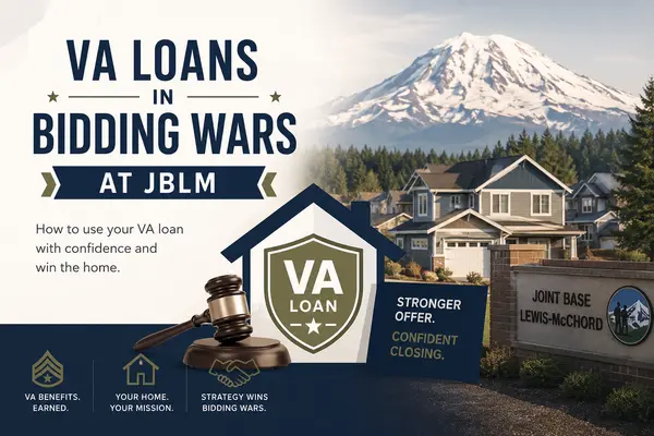 feature image of How to Win a Bidding War With a VA Loan Near JBLM, WA