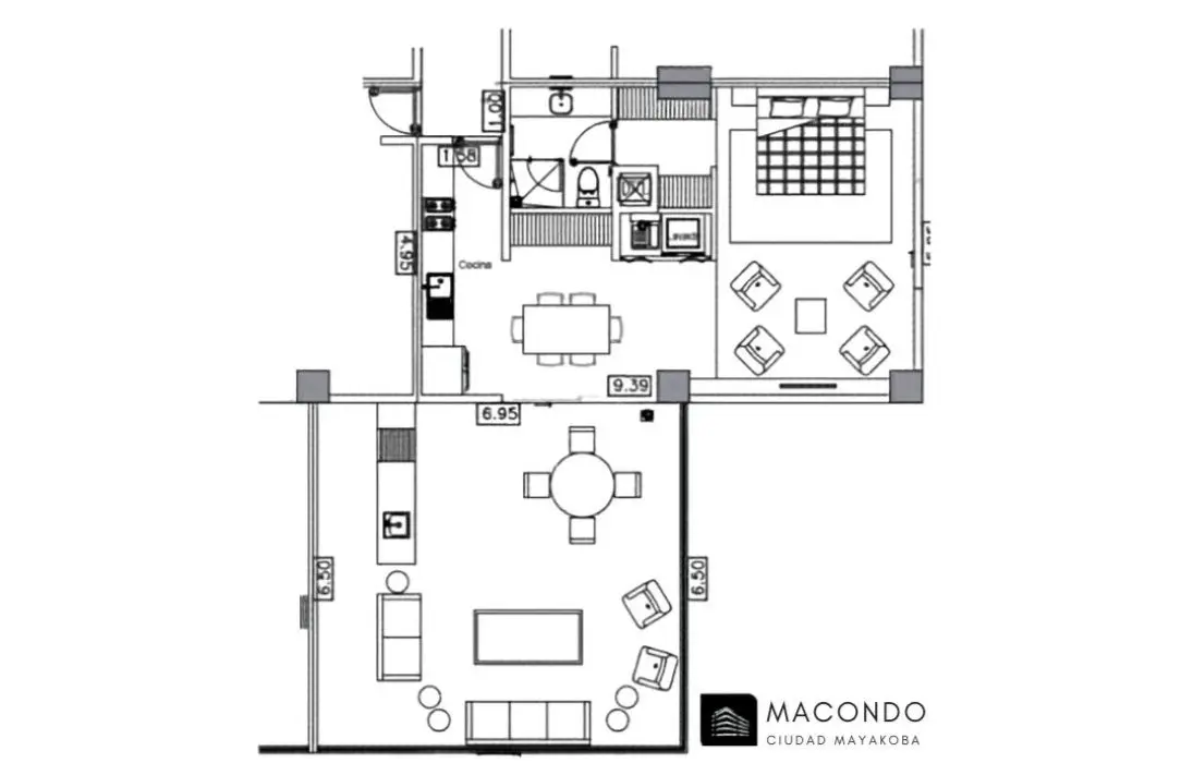 1bed