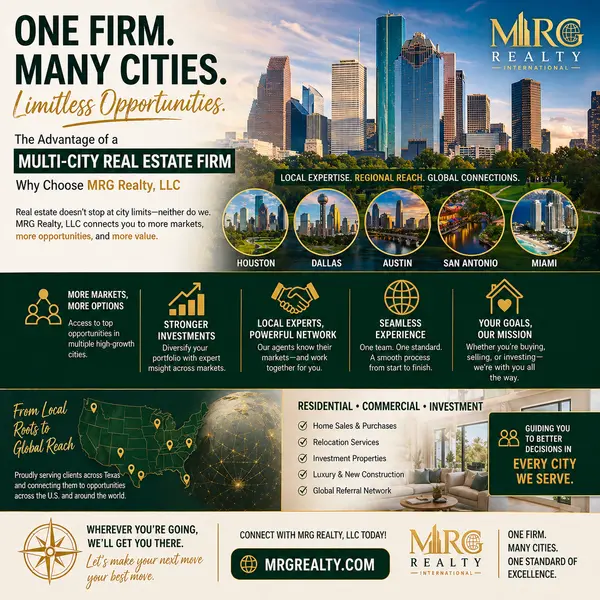 feature image of The Advantage of a Multi-City Real Estate Firm: Why Choose MRG Realty, LLC?