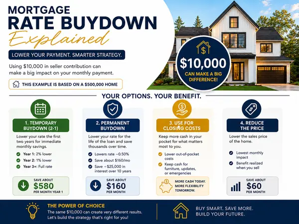 feature image of Mortgage Rate Buydown Explained: How to Lower Your Payment (Real Example Inside)