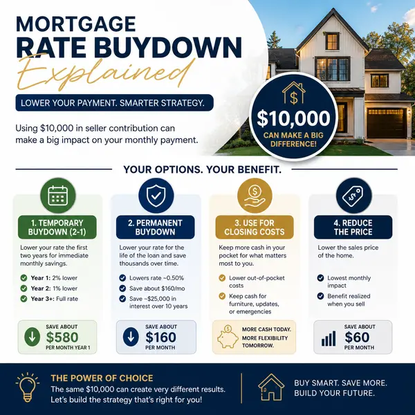 feature image of Mortgage Rate Buydown Explained: How to Lower Your Payment (Real Example Inside)