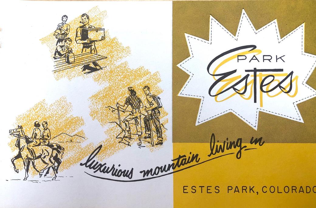 Vintage real estate brochure Estes Park