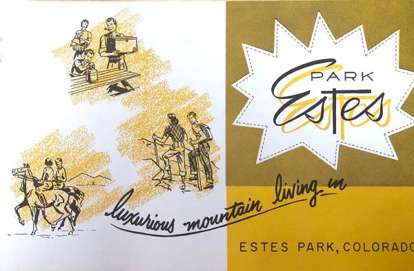 Vintage real estate brochure Estes Park,Dewey Shanks