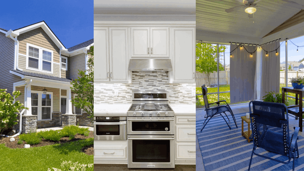 Triptych of Goose Creek Home images