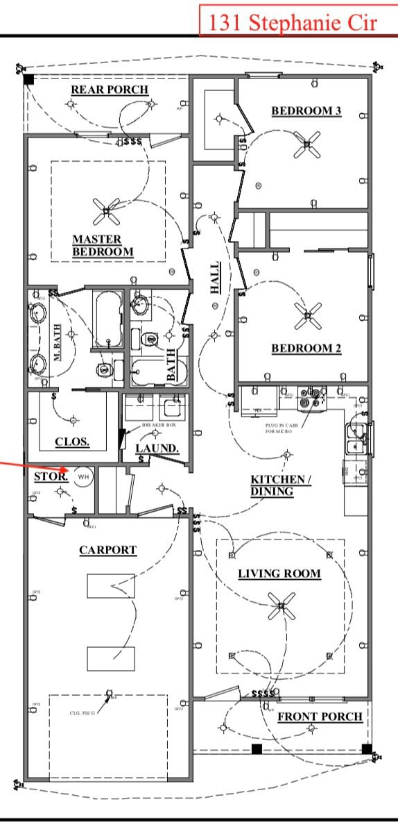Modern open floor plan living room in new construction Summerville homeCircle Summerville SC with 0.4 acre lot