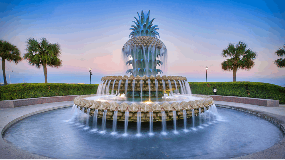 Charleston's Famous pineapple fountain