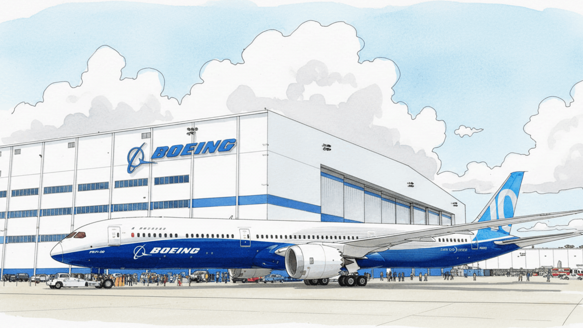 Illustration of Boeing Plant Charleston
