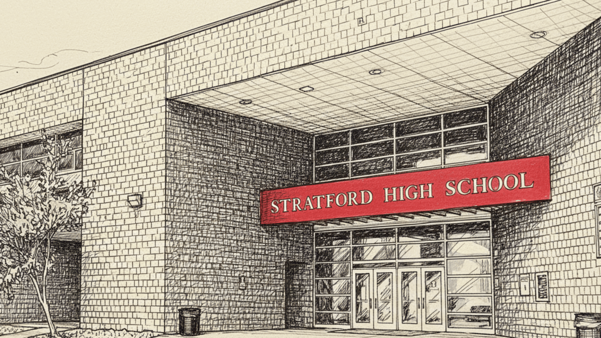 Illustration of Stratford High School in Goose Creek SC