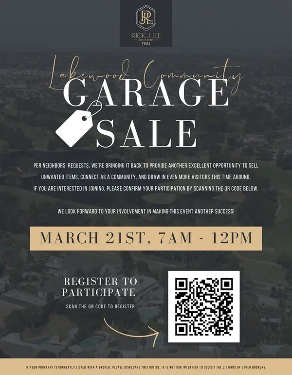 Lakewood Mutual & Country Club Garage Sale March 21st!