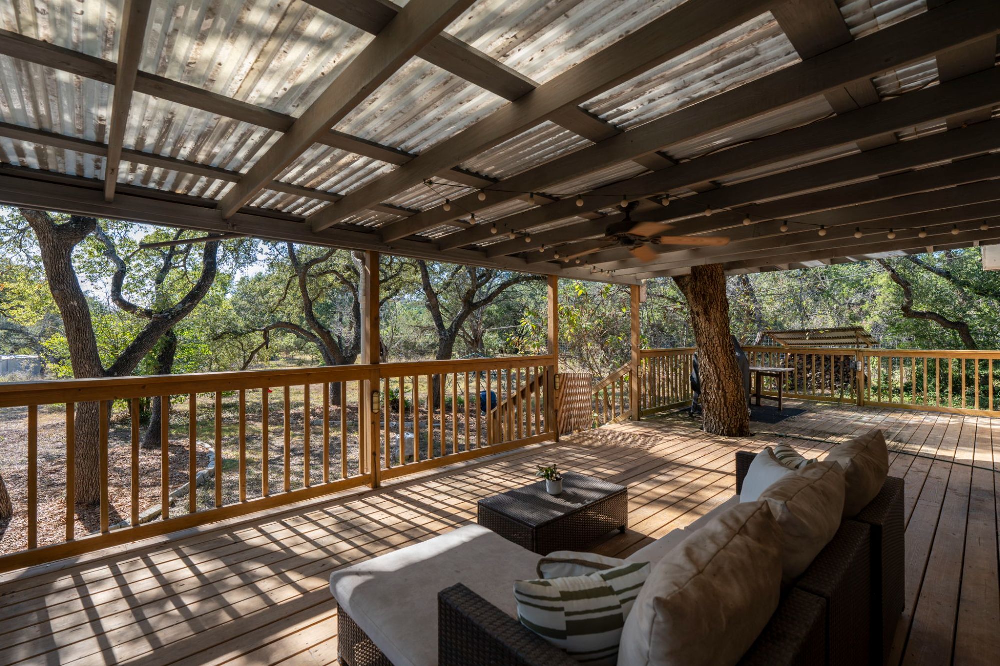 View from back deck of 2 acres property in Southwest Austin