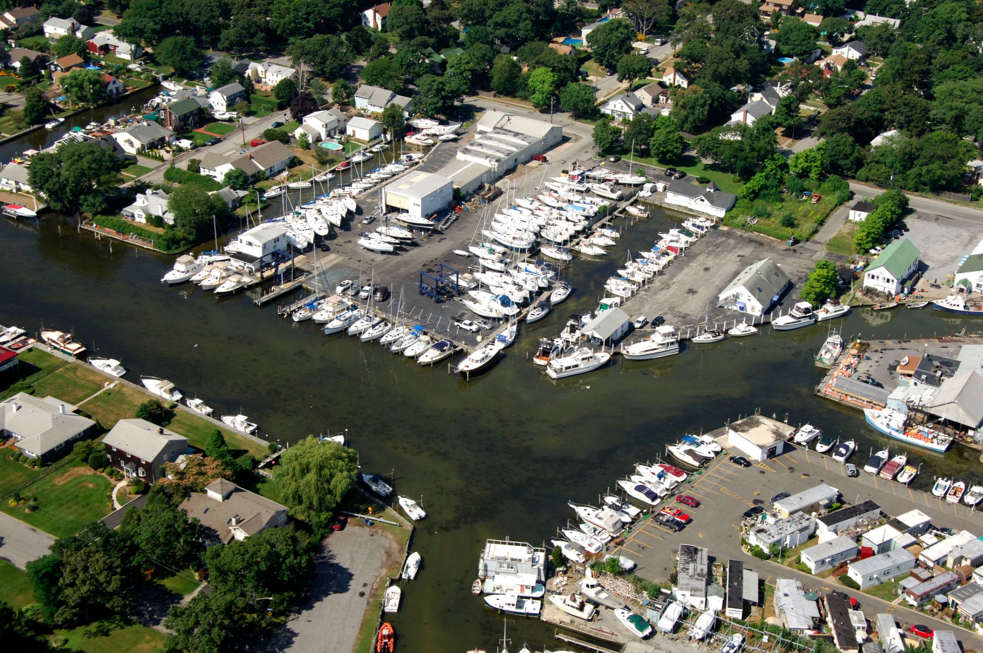 Bay Shore Marina Great South Bay Long Island sunset