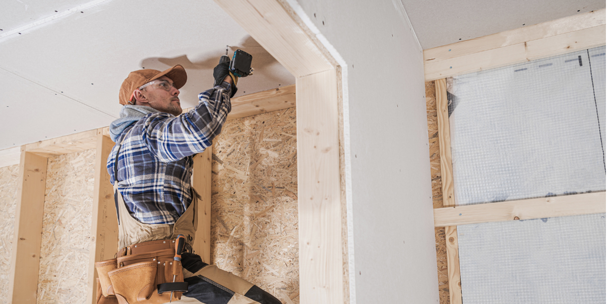Contractor completing repairs before a home is listed for sale