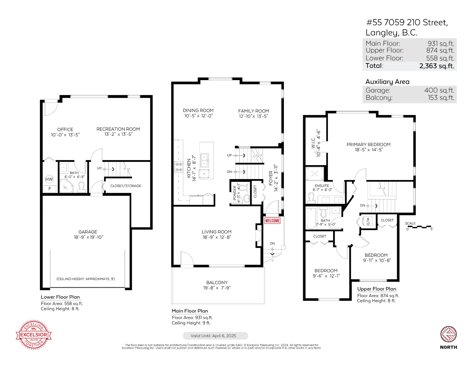 Floorplan #55 7059 210 Street, Langley