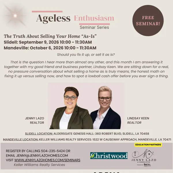 Ageless Enthusiasm Selling Your Home As Is Mandeville Slidell
