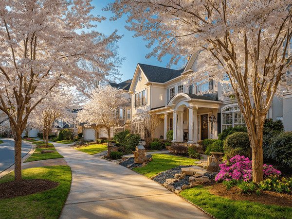 Upscale home with Sidewalk