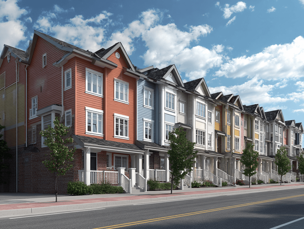 row style townhomes