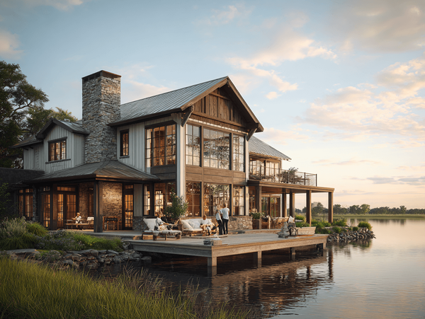 Lakefront home charming