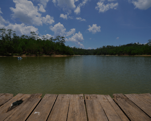 Lake view from a pier