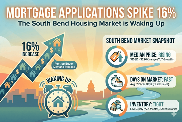 Mortgage Applications Spike 16% - The South Bend Housing Market is Waking Up
