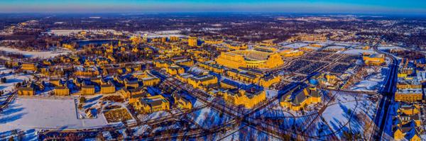 feature image of Notre Dame football home values South Bend