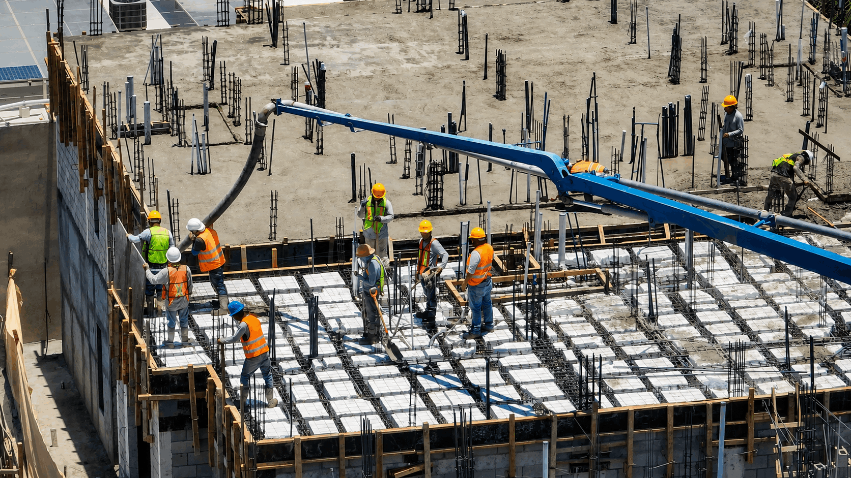 Custom home construction site logistics in Los Cabos, Baja California Sur