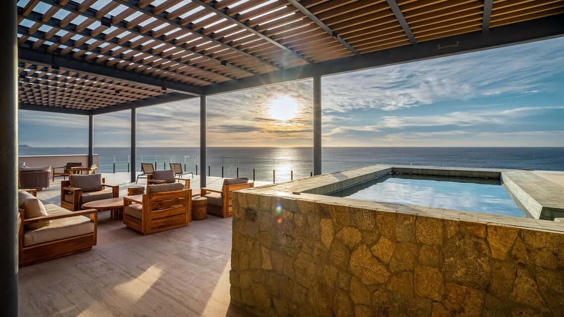 Emma Residences oceanfront terrace and interior, San José del Cabo