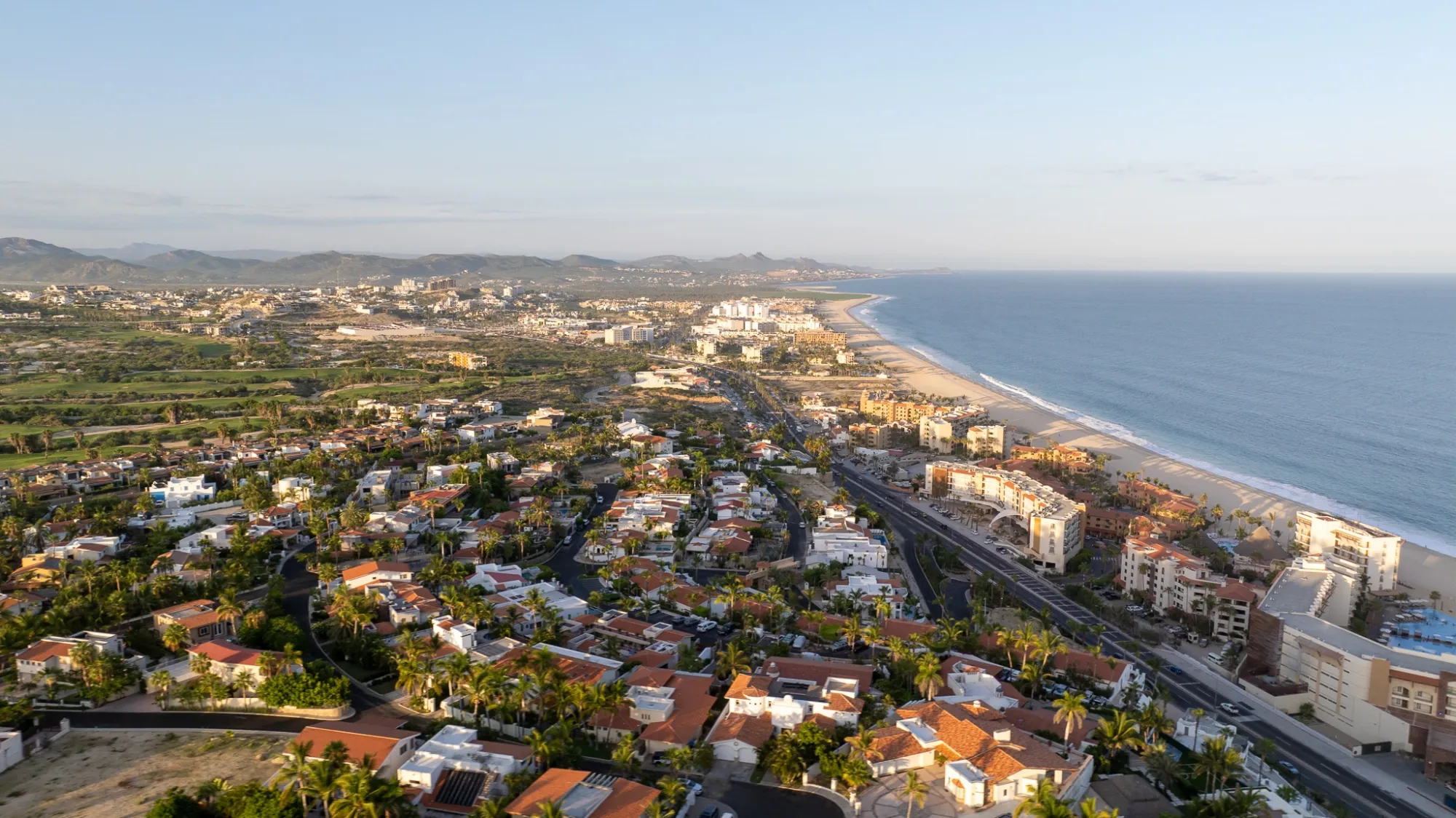 Hillside homes in Cabo San Lucas overlooking the Sea of Cortez