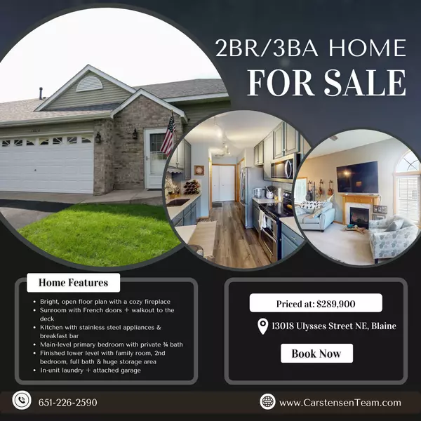 Bright & Spacious Blaine End-Unit Townhome with Sunroom and Deck