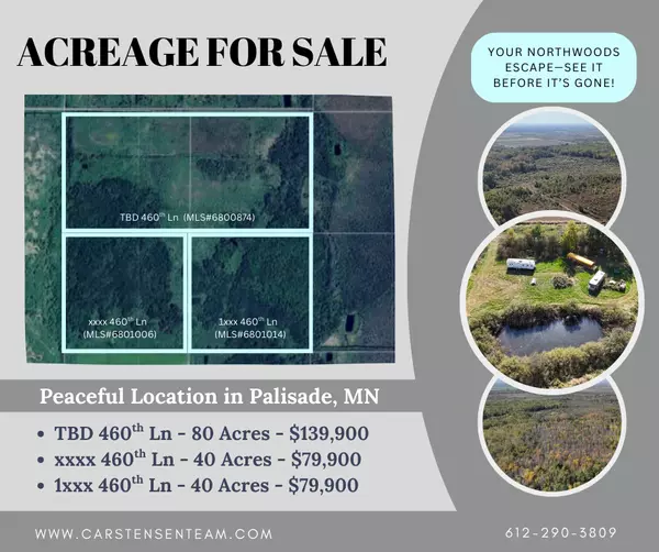 Palisade MN Acreage Lots For Sale -Hunt, Build, Camp