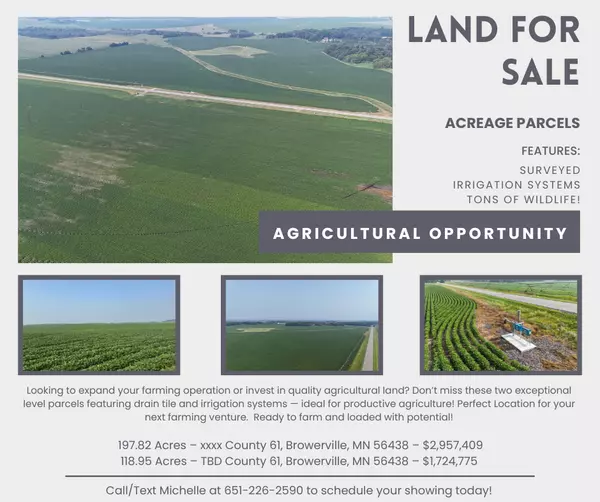 Browerville Agricultural Acreage Land For Sale