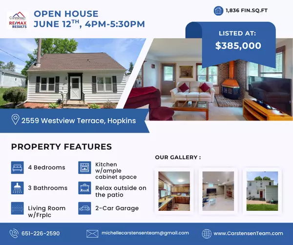 Open House/Price Reduced! Charming Hopkins Home