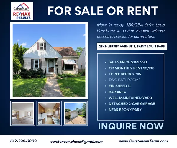 For Sale or Rent: 2849 Jersey Ave S, Saint Louis Park, MN 55426